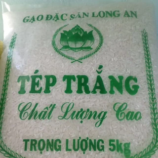 Gạo dẻo tép trắng Long an 5 kg