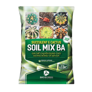 Giá thể Soil mix trồng cây xương rồng, sen đá trộn sẵn - Túi 6,5dm3 ( ~ 2,5kg )