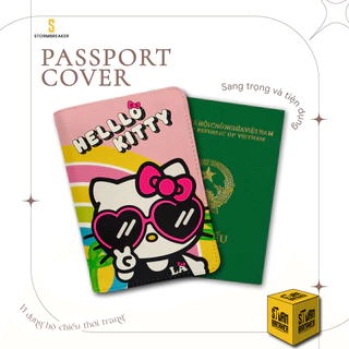 Bao Da Hộ Chiếu - Ví Đựng Passport Du Lịch ( in tên cá nhân ) Hello Kitty - PPT265 STORMBREAKER