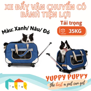 Dodopet Xe đẩy chuồng túi vận chuyển thú cưng có thể tháo rời tải trọng 35KG