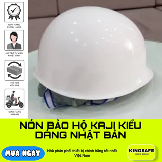 ĐỘC QUYỀN PHÂN PHỐI NÓN BẢO HỘ KAJI TRẮNG KIỂU NHẬT , KHÓA BẤM TIỆN LỢI, NÓN CHẮC BỀN , CÓ LÓT XỐP CHỐNG SỐC ( 1 CÁI )