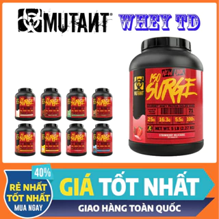 Iso Surge Mutant 5LBS 71 lần dùng vị Strawberry Cream - Sữa tăng cơ tinh khiết giúp bổ sung protein