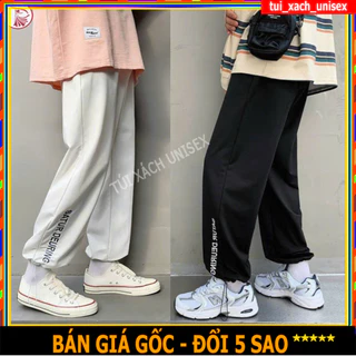 ❤️ GIÁ SỈ - VẢI DÀY ĐẸP ❤️ Quần jogger nam nữ bo gấu chất nỉ - Quần dài phối chữ dáng rộng phong cách Ullzang S0