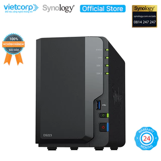 Thiết bị lưu trữ NAS Synology DS223 (Đen) - Hàng Chính Hãng