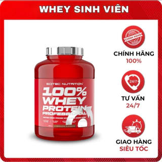 [Giá hủy diệt] [Chính hãng]Sữa Tăng Cơ Cho Người Tập Gym-Scitec 100%Whey Protein Professional 2.35Kg