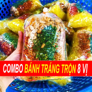 COMBO 5 Bịch Bánh Tráng Trộn Sốt Bò Gà 8 Vị Thơm Ngon Khó Cưỡng