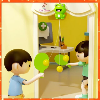 Đánh bóng bàn treo hình con ếch cho bé rèn luyện phản xạ - Kid Tower