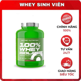 [FreeShip] [Chính hãng] Whey | Whey Protein Isolate Scitec - Sữa Tăng Cơ Không Tăng Mỡ 2000g