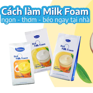 Bột kem trứng muối/ kem phô mai/ kem machiato 500g (bột milk foam topping trà sữa)