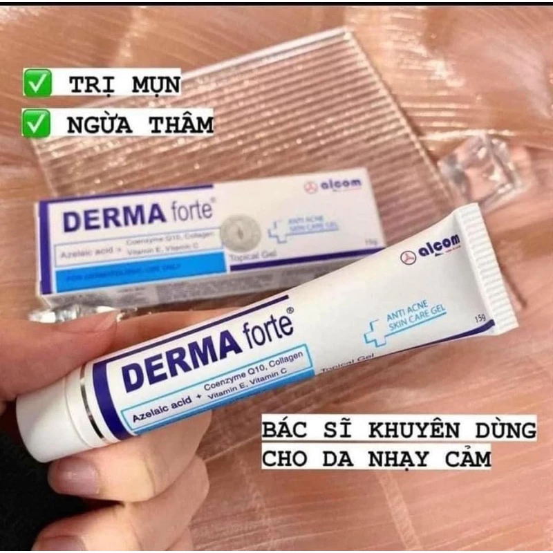 Gel mờ thâm mụn Gamma Dẻma Forte ,giảm sưng tấy đỏ , mụn bọc,mụn mủ túp 15g