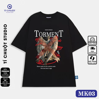 Áo thun Mikenco Torment nam nữ in hình 5D, áo phông unisex mikenco thiên thần tay lỡ - Tí Chuột Studio