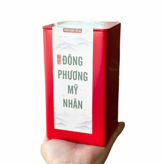 [Hồng trà hộp lễ 100gr]Trà Đông Phương Mỹ Nhân 100gr hộp thiếc