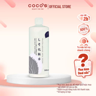 Nước hoa hồng tía tô PERILLA Natural Skin Lotion Nhật Bản 500ml
