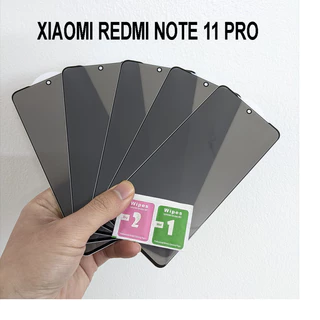 Kính cường lực chống nhìn trộm cho Xiaomi Redmi Note 11 4G/ Note 11S/ Note 11 Pro/ Note 11 Pro 5G full màn hình siêu bật