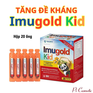 Tăng đề kháng Imugold Kid giúp ăn ngon, giảm ốm vặt ở trẻ nhỏ hộp 20 ống