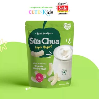 Bánh ăn dặm vị sữa chua nguyên chất Mămmy que ngắn, tan trọng miệng, dễ tiêu hóa 25 gram