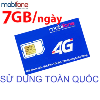 Sim 4g Mobifone bigme gói 7Gb/ngày (210Gb/tháng) - Sim Mobi Phí đăng ký chỉ 125k/tháng