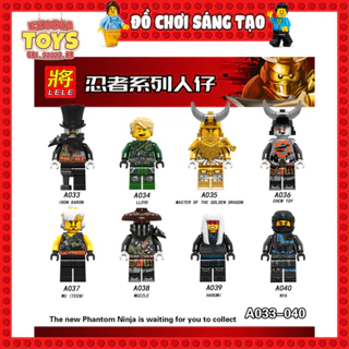 Xếp hình Minifigure Nhân vật hoạt hình Ninjago Season 9 - Đồ Chơi Lắp Ghép Sáng Tạo - LELE A033-A040