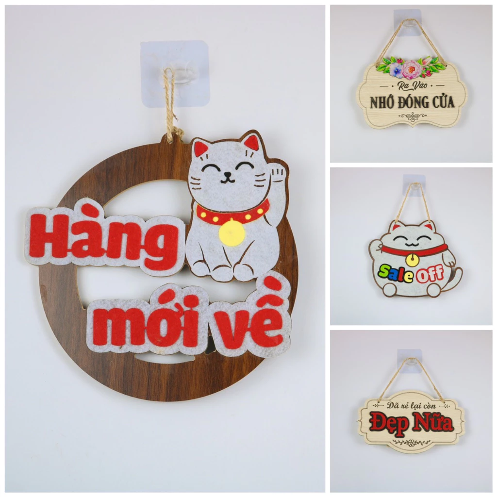 Bảng Gỗ Decor Trang Trí Shop, Cửa Hàng