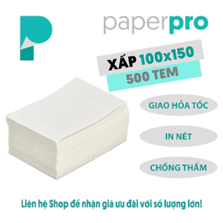 Giấy In Nhiệt paperpro A6 A7 Dạng Xấp, Dạng Cuộn In Đơn Hàng Sàn Thương Mại Điện Tử, Siêu Tiết Kiệm