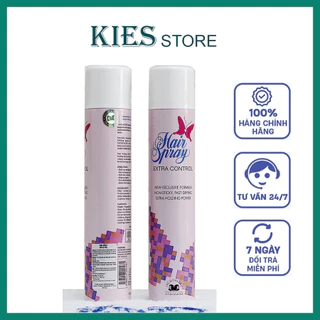 Keo xịt tóc, gôm xịt tóc con bướm Hair Spray Extra Control Jacqualine 420m