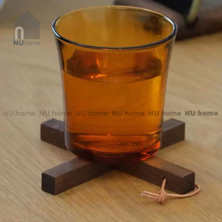 Đế lót chữ X | nuhome.vn | thiết kế đơn giản, phong cách mộc mạc với chất liệu bằng gỗ tự nhiên chiụ được nhiệt độ cao