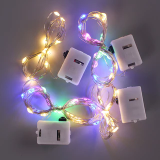 Dây đèn led trang trí fairylight đom đóm – trang trí hoa, giỏ quà - có sẵn pin – độ dài 0,5/1m/2m/3m – làm đèn decor