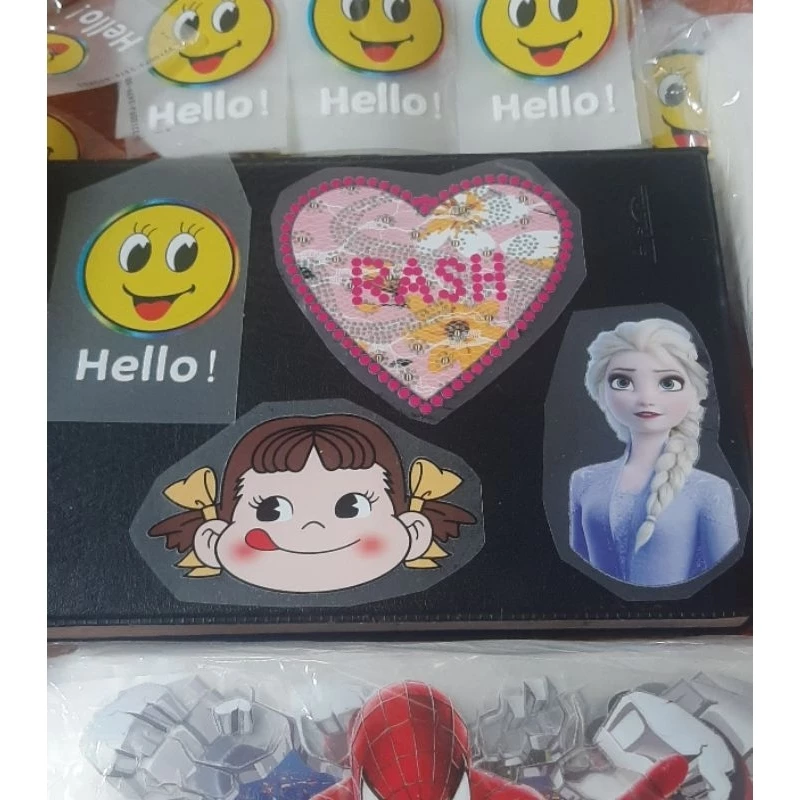 hình dán(sticker) ủi nhiệt trang  trí quần áo bé trai, bé gái_phụ liệu may mặc Hiếu đăng