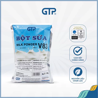 Bột kem béo V83 GTP (1kg) nguyên liệu pha trà sữa bột kem béo thực vật bột sữa béo nấu trà sữa