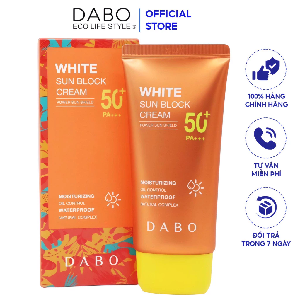 Kem chống nắng DABO White Sunblock Cream SPF50 PA+++ 70ml