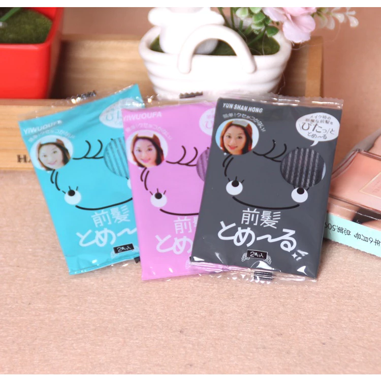 HỘP 10 Miếng Dán Tóc Trang Điểm Tự Dính Yuuki Tiện Lợi Dành Cho Bạn Nữ