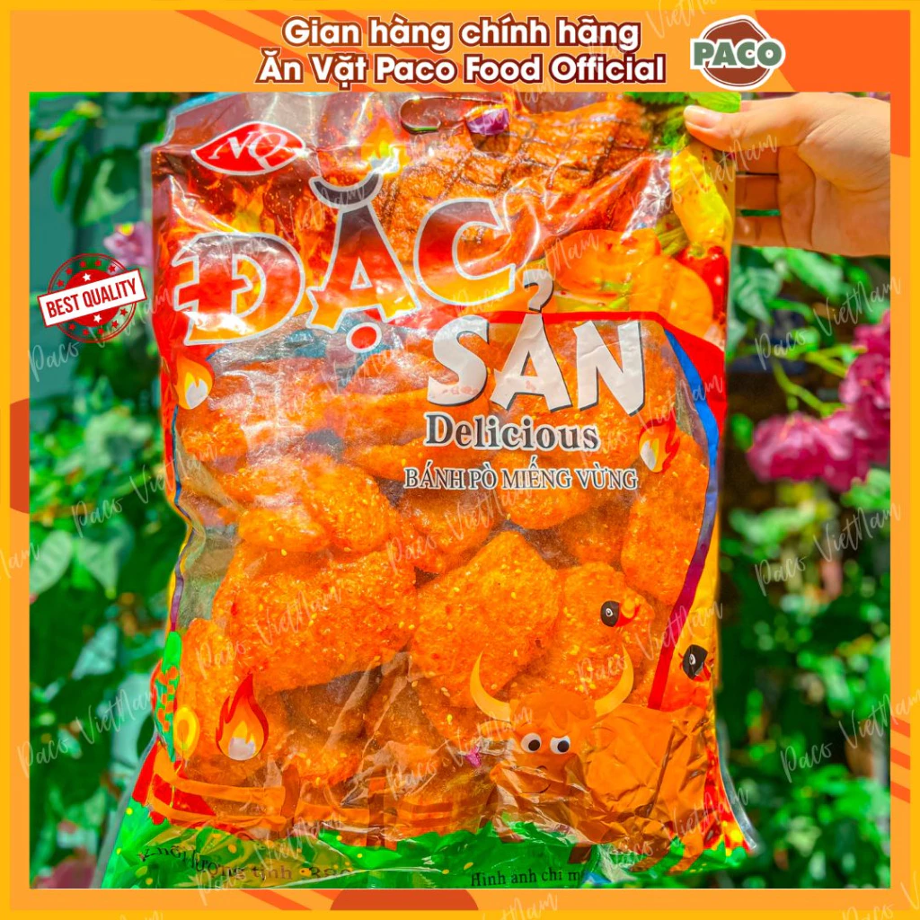MỚI ĐẶC SẢN NGỌC QUỲNH BÁNH PÒ MIẾNG VỪNG GÓI SIÊU TO 380g