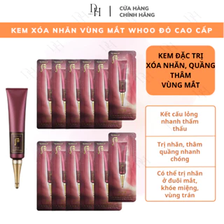 Kem mắt chống nếp nhăn, thâm mắt Whoo đỏ - tăng cường collagen, cải thiện sắc tổ, giúp tươi trẻ/ Sample dạng gói 1ml