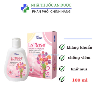 Dung dịch vệ sinh phụ nữ La Rose Làm sạch khử mùi ngăn ngừa vi khuẩn Chai 100ml
