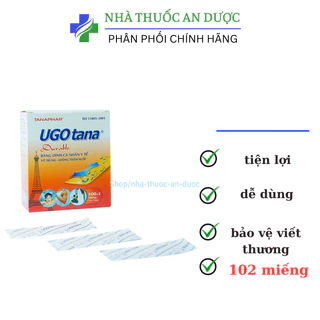 Băng dính cá nhân y tế chống thấm nước UGO TANA – Hộp 102 miếng