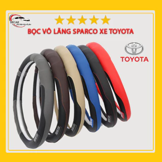 Bọc vô lăng da sparco xe toyota Camry , Altis , Vios , Fortuner , Innova , Prando bọc da bảo vệ tay lái