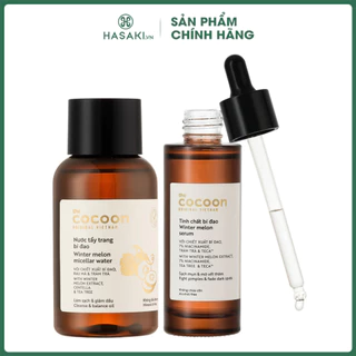 Combo Cocoon Tinh Chất Bí Đao 70ml (Mẫu Mới) & Nước Tẩy Trang Bí Đao 140ml Hasaki Sản Phẩm Chính Hãng