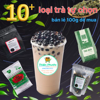 Trà Thái xanh, trà Thái đỏ, hồng trà, ô long, trà lài, phúc long-  hơn 10 loại trà tự chọn