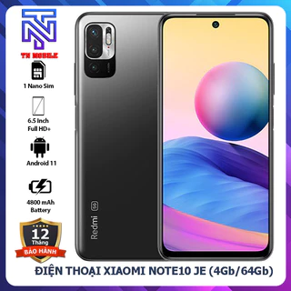 Điện thoại Xiaomi Redmi Note 10 JE 4GB/64GB, Chống Nước IP68, Sạc Nhanh 18W - Hàng Nhập Khẩu - Bản quốc tế