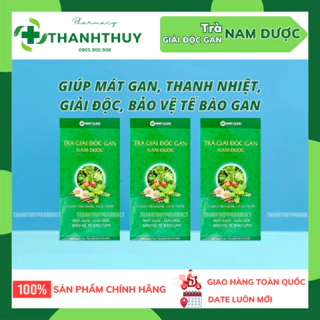 TRÀ GIẢI ĐỘC GAN NAM DƯỢC  (Hộp 20 Gói X1,5G) Thanh Nhiệt, Giải Độc, Bảo Vệ Tế Bào Và Tăng Cường Chức Năng Gan