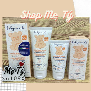 Kem chống nắng Babycoccole 75ml cho bé 0M+ SPF50+   Baby Coccole