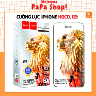 Cường Lực iphone Hoco G9 cho 11 pro max 12 pro max 13 pro max 14 pro max 14 plus, Hạn chế bám vân tay cao cấp