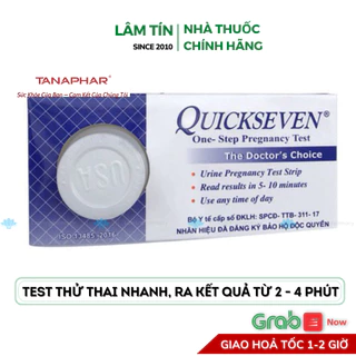 Que Thử thai phát hiện thai sớm Quickseven test Thử Thai Nhanh Hàng Chính Hãng Tanaphar Giá Tốt Nhất