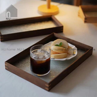 Khay chữ nhật - Bego | nuhome.vn | được thiết kế đơn giản với chất liệu gỗ tự nhiên kèm đáy kính đẹp
