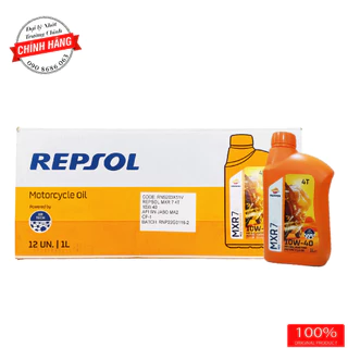 Thùng Nhớt Repsol MXR 7 10W40 dành cho xe số, tay côn nhập khẩu indonesia