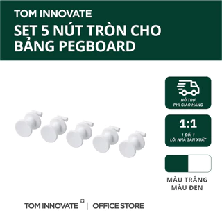 Bộ 5 nút tròn treo đồ bảng cài Pegboard Skadis IKEA