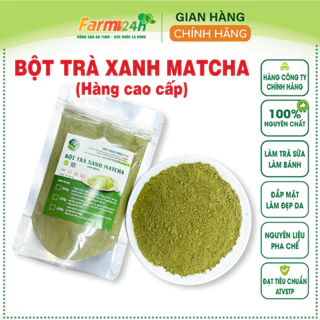 Bột trà xanh matcha nguyên chất đắp mặt làm đẹp da, pha chế đồ uống, làm bánh rất thơm ngon | Fam24h