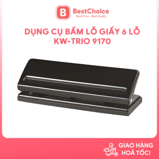 Dụng Cụ Đục Lỗ Cầm Tay 6 Lỗ Kw-trio Bằng Kim Loại Có Thể Điều Chỉnh Cho Sổ Tay Nhật Ký Binding 9170