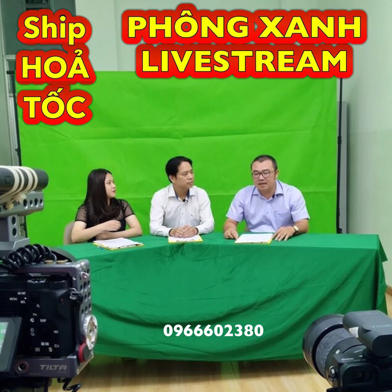 ✅  PHÔNG NỀN livestream tách nền CHẤT LIỆU VẢI chống nhăn XANH LÁ - ĐEN - TRẮNG