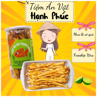 Khô cá thiều que 250g tiệm ăn vặt Hạnh Phúc đồ ăn vặt Hà Nội vừa ngon vừa rẻ